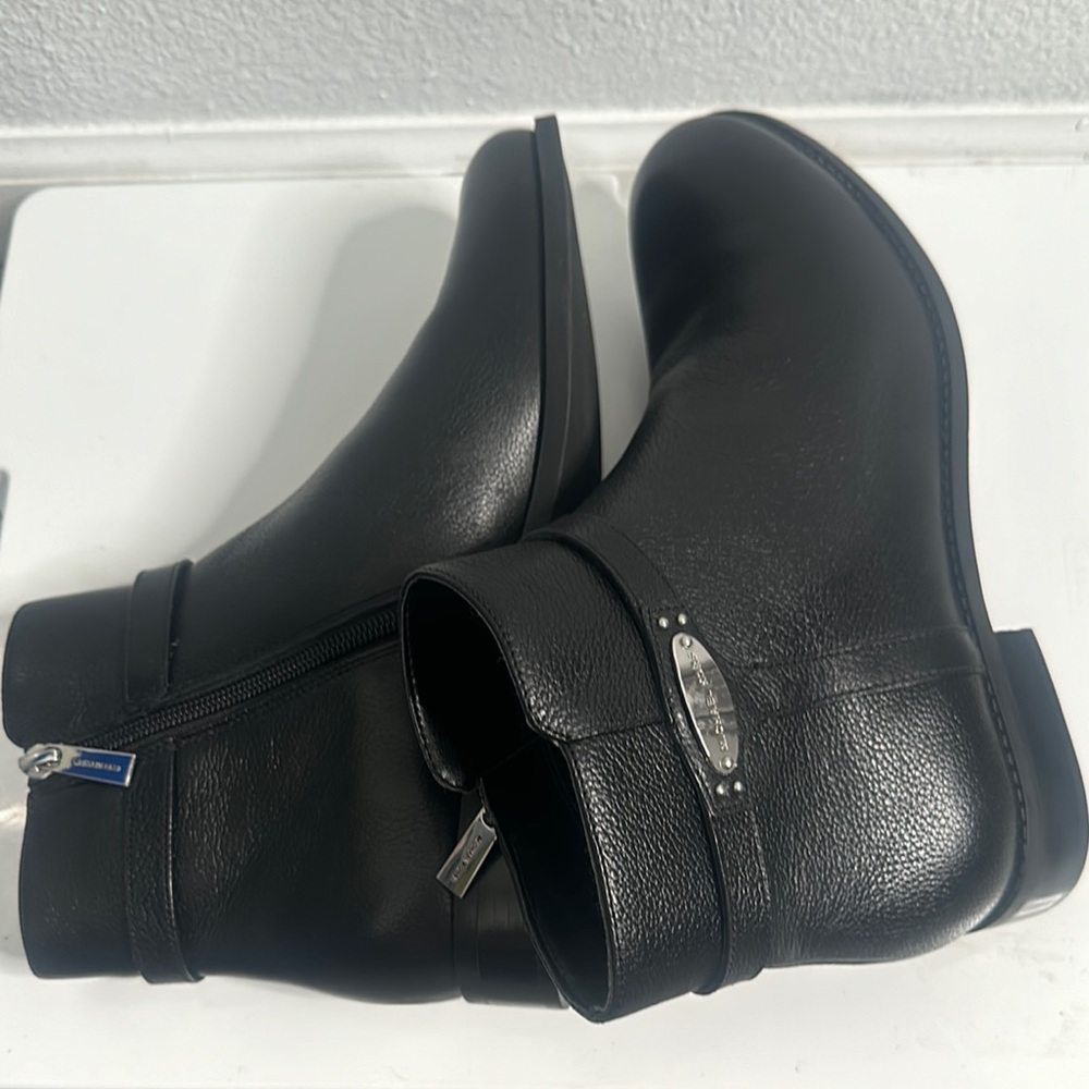 Michael kors black leather ankle boots size 10 great  Women's Black Ankle Boots - Picture 8 of 8